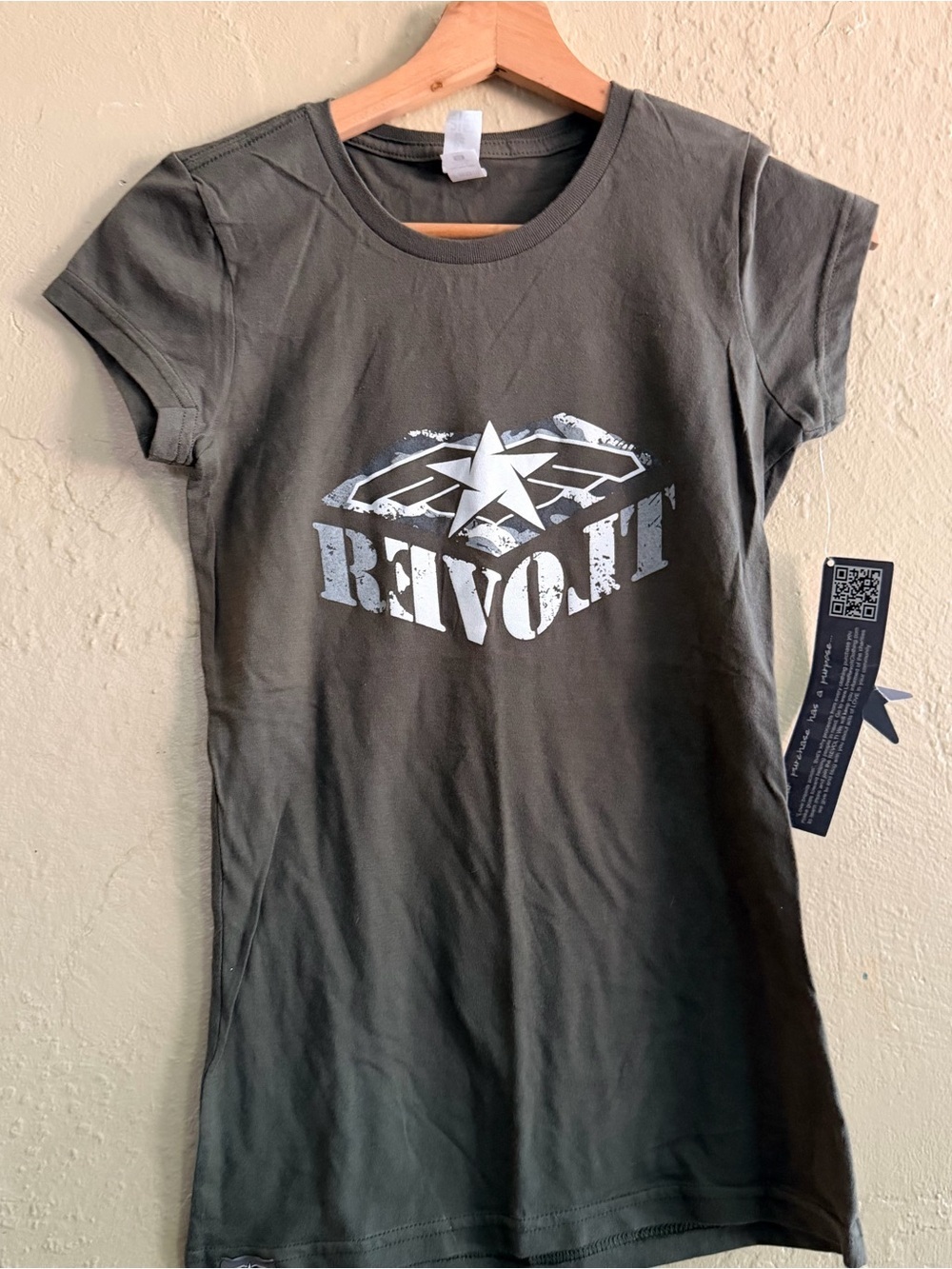 Olive Green Short Sleeve Graphic Tee - REVOLT